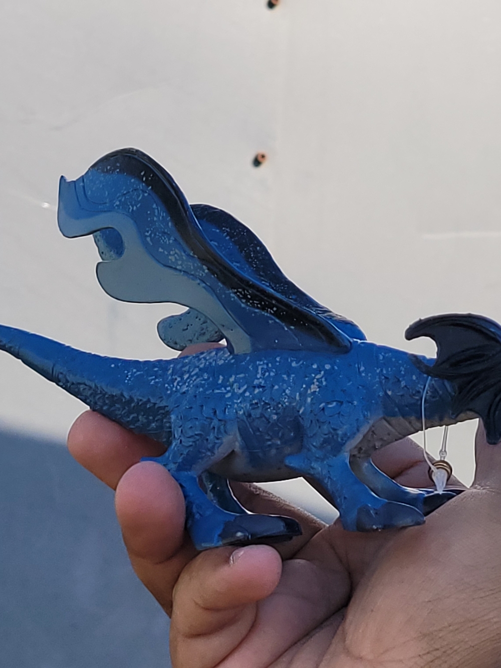 Grinstudios Creatures 9" Blue Winged Chomping Dragon Fantasy Medieval Figure